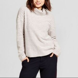 A New Day Striped Cowlneck Sweater